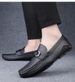 Men's Doudou Shoes Driving Shoes Low-top Pure Leather Surface Metal Trim Foot Cover Large Size Casual Shoes Small Leather Shoes_vogvips.com