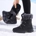 Manufacturer Wholesale Winter Snow Boots For Women's Outdoor Climbing, Cold Proof, Anti Slip, Thick And Warm High Top Cotton Shoes_vogvips.com
