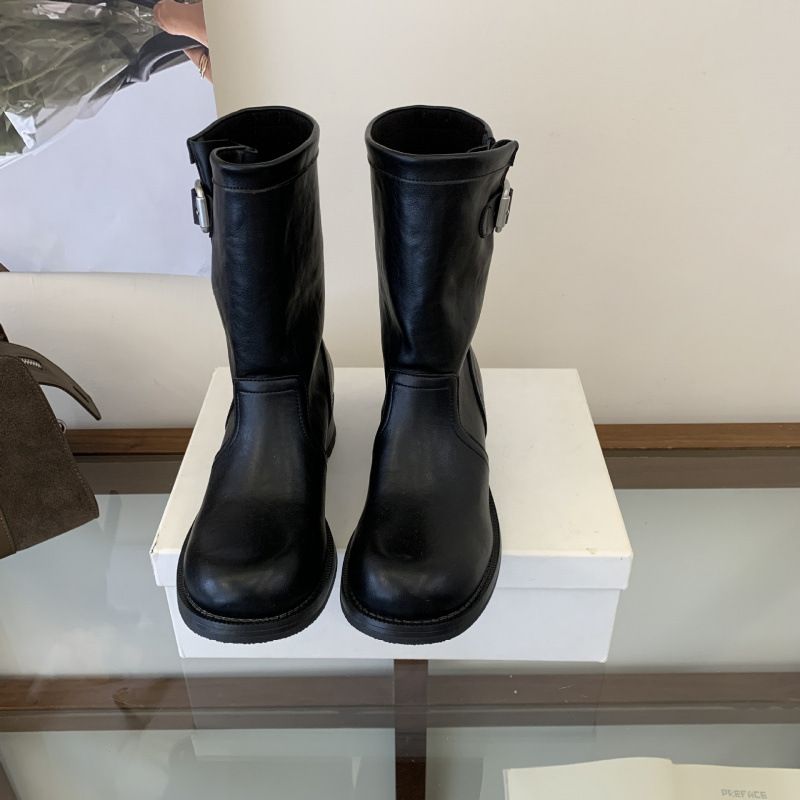 125-3~Chunky Heel French Retro Western Cowboy Ankle Boots For Women, New Fall 2026 Collection_vogvips.com
