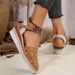 Women's Shoes Breathable Wedge Sandals For Women Hollow Thick Bottom Rope Sandals Large Size Baotou Sandals Summer_vogvips.com