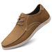 Men's Outdoor Casual Board Shoes, First-layer Cowhide Men's Outdoor Workplace Sports Shoes, Middle-aged Men's Shoes_vogvips.com