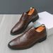 New Fashion Men's British Black Business Casual Loafer Shoes Daily Driving Office Leather Shoes One Foot Pedal Lazy Brown Banquet Dress Wedding Men's_vogvips.com