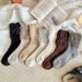 Furry Socks For Women's Autumn And Winter Outerwear, Paired With Burken Shoes And Mid-calf Socks_vogvips.com