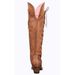 New High Tube Over-the-Knee Side Zipper Lace-Up Women's Boots With Chunky Heels And Pointed Toe In Plus Size_vogvips.com
