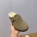 Sangpo Wool Closed-Toe New Slip-On Lazy Women's Genuine Leather Fur Half Slippers_vogvips.com