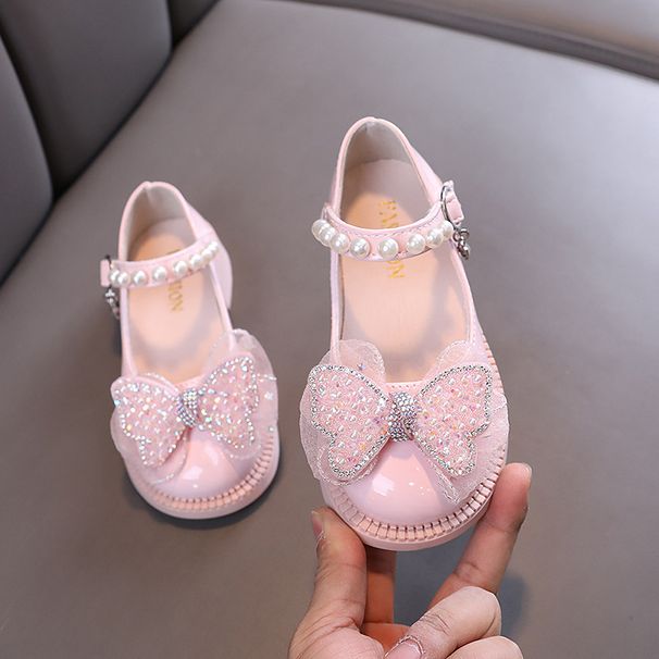 New Lady Baby Girls Girl Princess Diamond Single Shoe Shoes Dance Show Shoes_vogvips.com