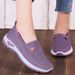 2025 New Mesh Vulcanized High Quality Sneakers Slip On Flats Shoes Women Loafers Plus Size 42 Walking Flat_vogvips.com
