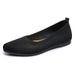 Women's Summer Solid Color Pointed Toe Flat Casual Breathable Ladies Hollow Out Cloth French Style Comfortable Single_vogvips.com