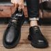 Men's Martin Boots Low Top 2024 Winter New Casual British Style Business Versatile Leather Shoes_vogvips.com