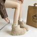 2025 Winter New Furry Patchwork Versatile Fleece Lined Thickened Warm Short Mid-Calf Cute Snow Boots_vogvips.com