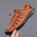 Summer new men's sandals leather casual shoes men's hollow breathable leather shoes men's shoes_vogvips.com