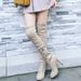 Suede Heel Long Plus Size 43 High Tube Autumn Winter New Over-the-Knee Stretch Boots_vogvips.com