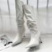 European And American Style Pointed-toe Pleated High-heel For Women, 2025 Autumn Collection, Thin-heeled Snake-pattern_vogvips.com