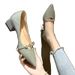 MTX Fairy Style Versatile All-Season 2026 Summer New High Mid Pointed Toe Chunky Heels Paired With Dresses Low-Cut Single_vogvips.com