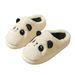 Cute Cow Warm Furry Women Couples Plush Slippers For Men Winter Heel-Wrapped Cotton Shoes_vogvips.com