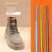 Dual-Color Striped Round Polyester Shoelaces For Work Boots, Combat Boots & High-Top Leather Boots (0.6-1.8m, 18 Color Options)_vogvips.com