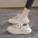 Scented Feces Feeling Woven Mesh Surface Best-selling Coconut Breathable Soft-soled Sports Shoes With Thick Sole, Running Shoes For Ladies_vogvips.com