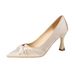 French-style Pointed-toe Stiletto High-heeled For Elegant Commuting Work, 2026 New Model, Soft Leather, Shallow Cut,_vogvips.com