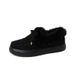 2025 Winter Cross-Border Trade Cotton European And American Style Bowknot Warm Flat Large Size Furry Women's Snow Shoes_vogvips.com