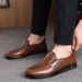 TerraStride Men's Large Size Genuine Leather 45 Breathable Hollow 46 Dad Middle-aged And Elderly Shoes Business Casual Non-slip_vogvips.com