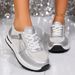 Women's Sports Casual Shoes New Fashion Wedge Heel Thick Bottom Casual Sports Women's Single Shoes 43 Large Size_vogvips.com