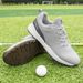 Waterproof Spikeless Golf Shoes, Comfortable Men Golf Sneakers Outdoor No-Slip Walking Footwears_vogvips.com