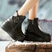ShoeVault Wedge Thick-Soled Short For Women, Platform Sole Women's Shoes, 2024 Winter New Style, Fleece-Lined Martin Spring Autumn_vogvips.com
