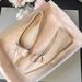 Pointed-toe High-heeled Leather Flat Shoes For Women, Versatile For All Occasions, Petite In Style, With A Bow-shaped Soft Sole._vogvips.com
