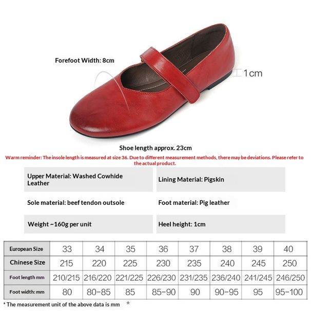 Cameido Women's Round Toe Flat Mary Jane Shoes Soft Sole Soft Upper Calf Leather Spring_vogvips.com