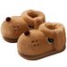 1178225343@qq.com Cute Puppy Bag Heel Slippers Women Winter Couple Fleece Warm Indoor Home Plush Cotton Boots For Men Outdoor Wearable_vogvips.com