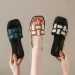 2026 Fashionable Slippers Women's Summer Wear Anti Slip Beach Shoes New Flat Bottomed Straight Casual Sandals For Women_vogvips.com