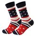 Explosive plus-size wicking cotton striped socks for women mid-tube socks for men_vogvips.com