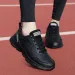 Fall Brand Women's Sport Sneakers Leather Surface Waterproof Lightweight Running Black Soft Bottom Casual Anti Slip_vogvips.com