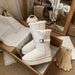 Elegant Genuine Leather Snow Boots – Shearling Lined Winter Boots For Petite Women (35-40, White, High Shaft, 3-5cm Platform)_vogvips.com
