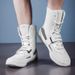 Men’s Shoes New Men's High Top Breathable Non Slip Training Wrestling Shoes Lightweight Wear Resistant Boxing Shoes_vogvips.com