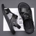 Top Layer Cowhide Men's Casual Beach Shoes Summer New Comfortable Dual-use Sandals Genuine Leather Versatile Outdoor_vogvips.com