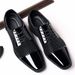 New business formal leather groom's wedding shoes, spring autumn casual breathable British Korean version pointed and_vogvips.com