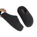 Charcoal Gray ~ INS Niche High-End Wool Shoes For Women Winter Fleece Korean Style Cool Half-Slip Snow Boots_vogvips.com
