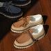 Workwear Retro Kangaroo Shoes Men's Shoes New Summer Boken Shoes Japanese Fashion Square Toe Thick Sole Casual Leather Shoes_vogvips.com
