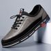 Suitable For All Seasons Autumn New Breathable Men's Business Slip-On Soft Sole Casual Leather Shoes_vogvips.com