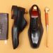 Men’s Shoes Brown leather shoes for men, genuine leather, British high end feel, polished color, business formal, wedding groom shoes_vogvips.com