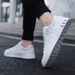 Men's Low-Top Skateboarding Sneakers - Breathable Synthetic Upper, Durable Pvc Sole, Round Toe Suitable For And Formal_vogvips.com