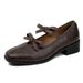 Soft Leather French-style Women's Flat 2025 New Model, Suitable Pairing Skirts, Ballet With Bow, Vintage Mary Jane Shoes_vogvips.com