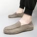 New Casual Men's Shoes Large Size Leather Slip-on Bean Shoes_vogvips.com