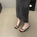 High-End Elegant Toe-Post Fairy Shoes Outdoor 2025 New Summer French Style High Heels Sandals_vogvips.com