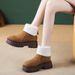 Winter Genuine Leather Women's With Fur Lining, Thick Sole, Height Increasing For Women, Fleece Lined, Thickened,_vogvips.com