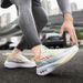 2024 New Summer Breathable Mesh Shoes Flying Mesh Surface Casual All-match Student Youth Running Sports Shoes Male_vogvips.com