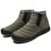 Outdoor High Top Snow Boots For Men And Women In Winter, Velvet, Thickened, Water Repellent, Anti Slip, Cold Proof Couple's Cotton Shoes_vogvips.com