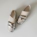 Sheepkin Edition~ Genuine Retro Sport Style Caual Mary Jane Women' Flat Ilver Thick Sole Small Leather Ballet_vogvips.com