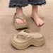 Thick Soled Flip Flops For Women Summer Outdoor Wear Height Increasing Durian Diamond Shaped Non Slip Beach High Heeled Sandals_vogvips.com